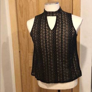 Black lace top